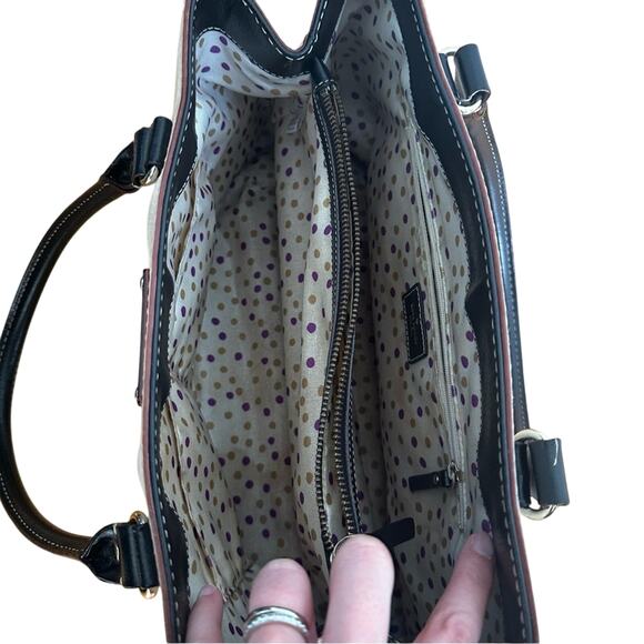 Kate Spade Berkeley Lane Quinn Tote Colorblock Black and White - Picture 12 of 15